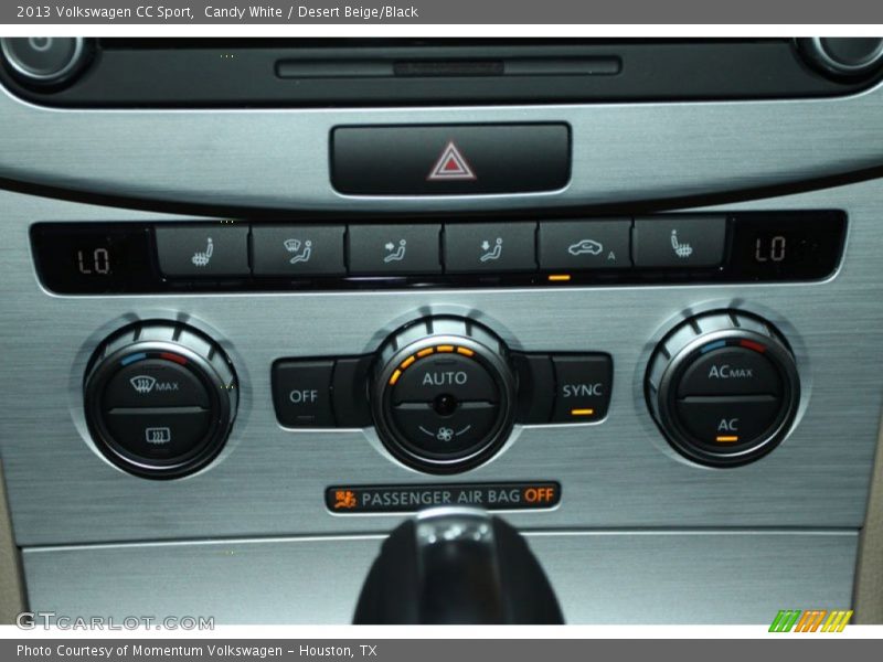 Candy White / Desert Beige/Black 2013 Volkswagen CC Sport