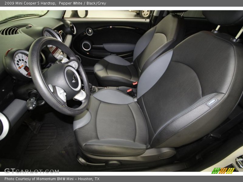 Pepper White / Black/Grey 2009 Mini Cooper S Hardtop