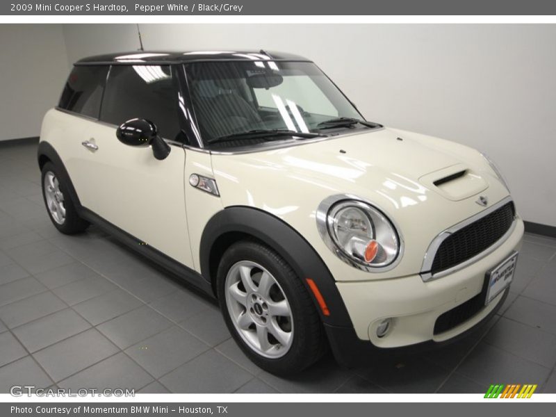 Pepper White / Black/Grey 2009 Mini Cooper S Hardtop
