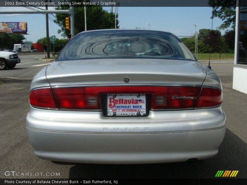 Sterling Silver Metallic / Graphite 2003 Buick Century Custom