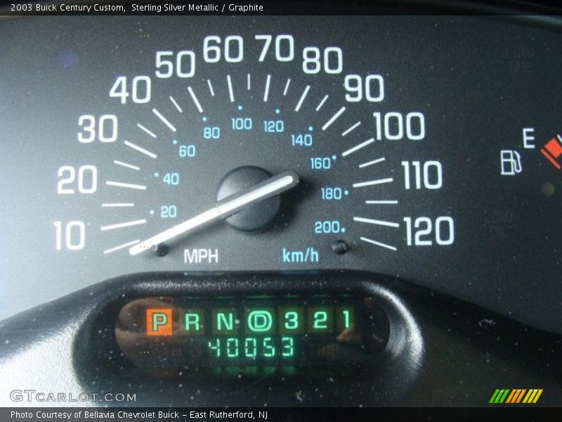 Sterling Silver Metallic / Graphite 2003 Buick Century Custom