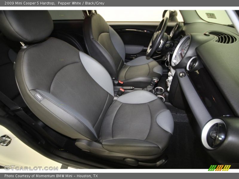 Pepper White / Black/Grey 2009 Mini Cooper S Hardtop