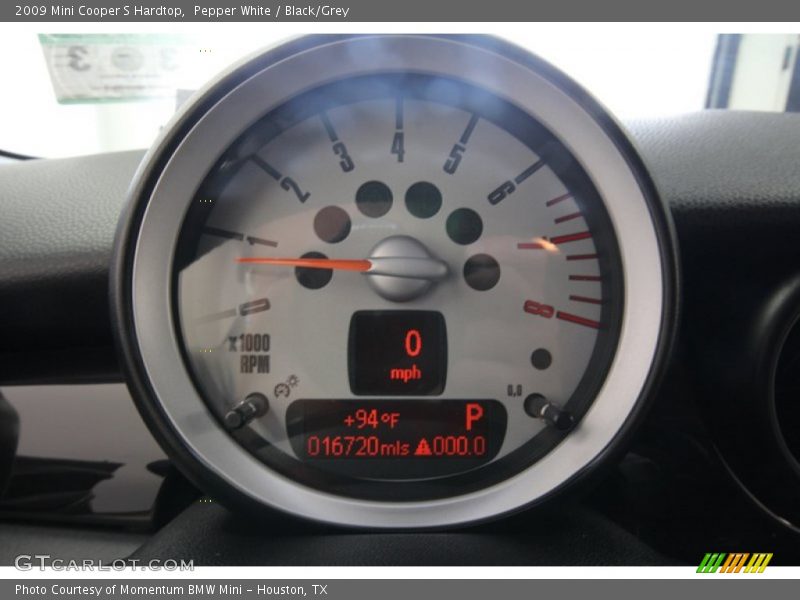 Pepper White / Black/Grey 2009 Mini Cooper S Hardtop