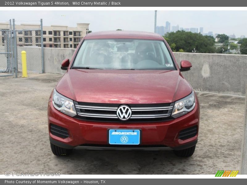 Wild Cherry Metallic / Black 2012 Volkswagen Tiguan S 4Motion