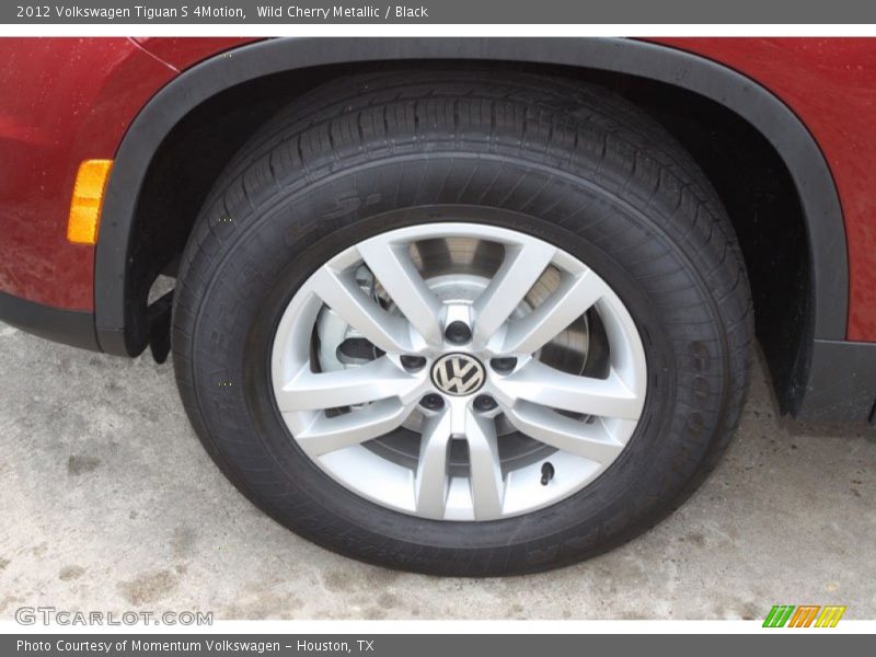 Wild Cherry Metallic / Black 2012 Volkswagen Tiguan S 4Motion