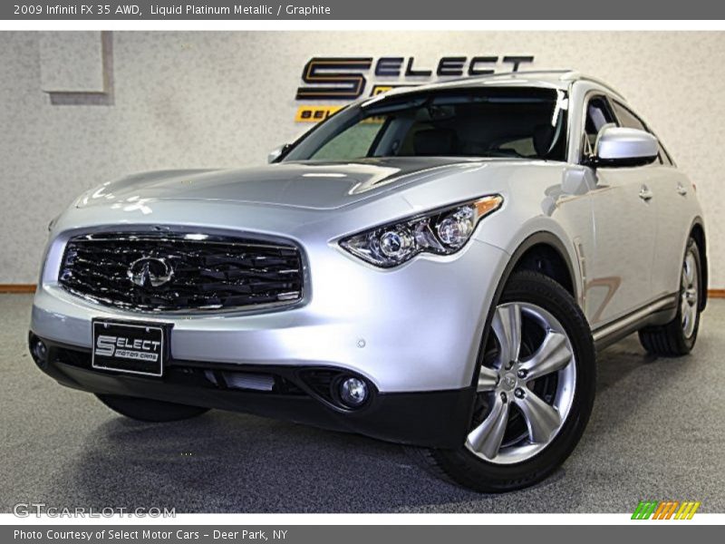 Liquid Platinum Metallic / Graphite 2009 Infiniti FX 35 AWD