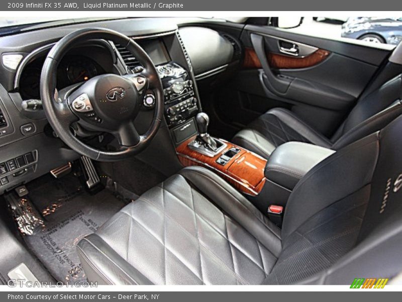 Liquid Platinum Metallic / Graphite 2009 Infiniti FX 35 AWD