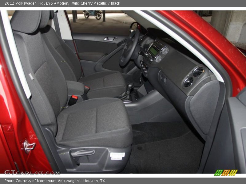 Wild Cherry Metallic / Black 2012 Volkswagen Tiguan S 4Motion