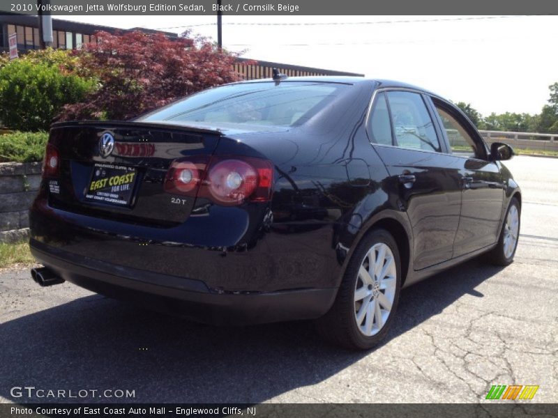 Black / Cornsilk Beige 2010 Volkswagen Jetta Wolfsburg Edition Sedan