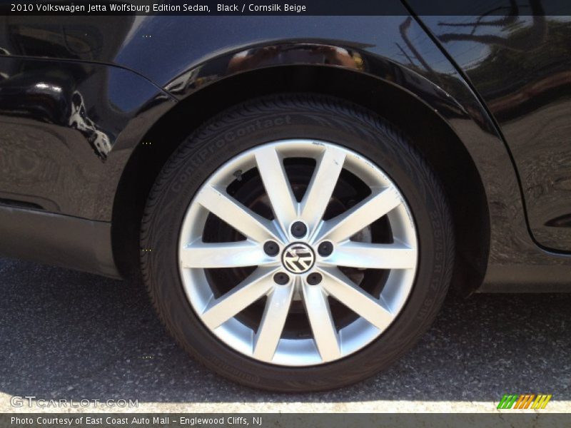 Black / Cornsilk Beige 2010 Volkswagen Jetta Wolfsburg Edition Sedan