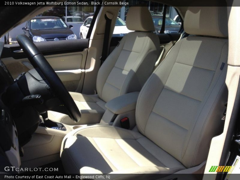 Black / Cornsilk Beige 2010 Volkswagen Jetta Wolfsburg Edition Sedan