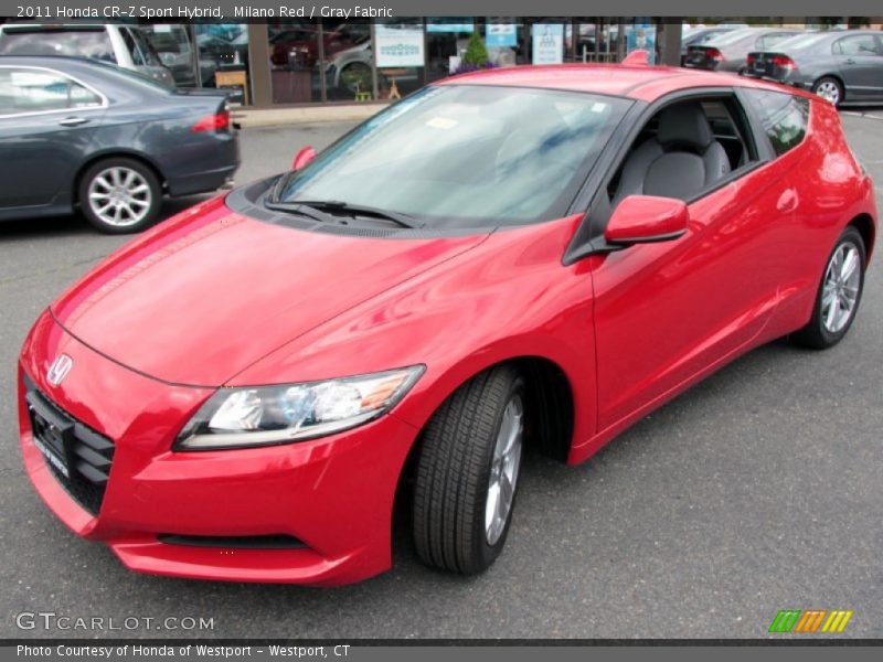 Front 3/4 View of 2011 CR-Z Sport Hybrid