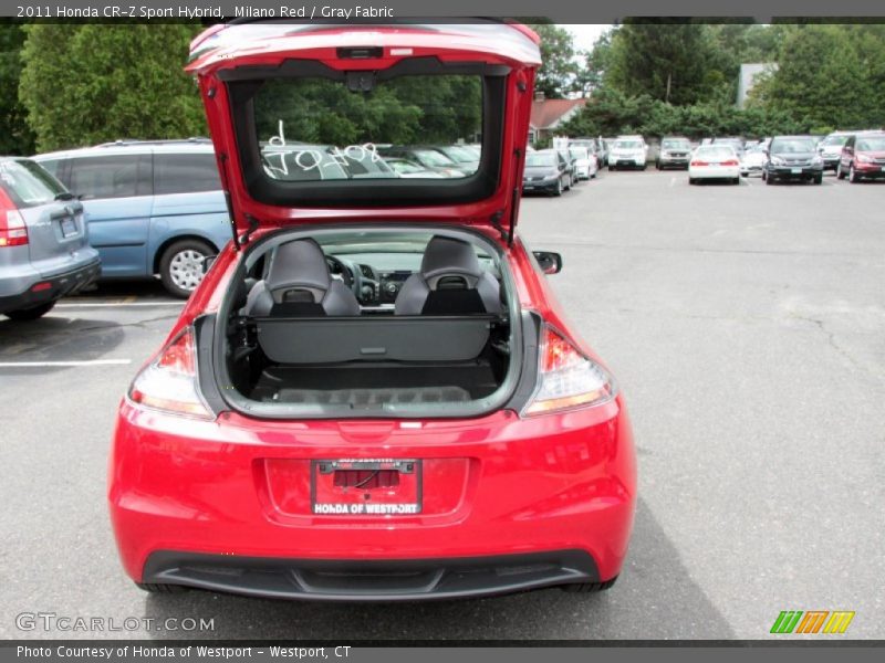 Milano Red / Gray Fabric 2011 Honda CR-Z Sport Hybrid