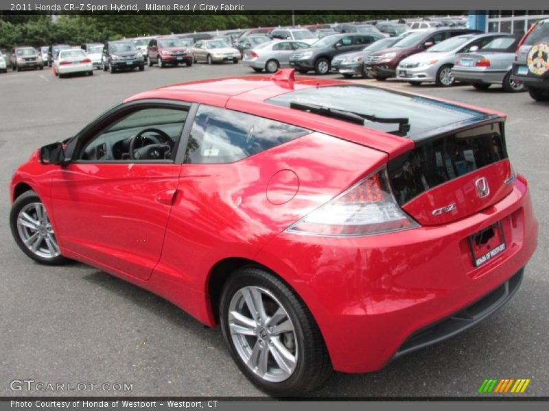 Milano Red / Gray Fabric 2011 Honda CR-Z Sport Hybrid
