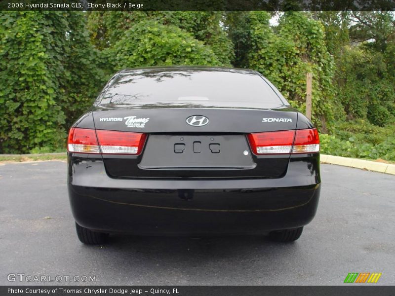 Ebony Black / Beige 2006 Hyundai Sonata GLS
