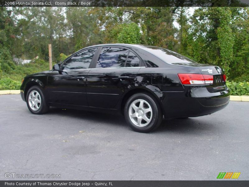 Ebony Black / Beige 2006 Hyundai Sonata GLS
