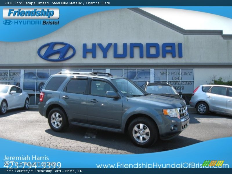 Steel Blue Metallic / Charcoal Black 2010 Ford Escape Limited