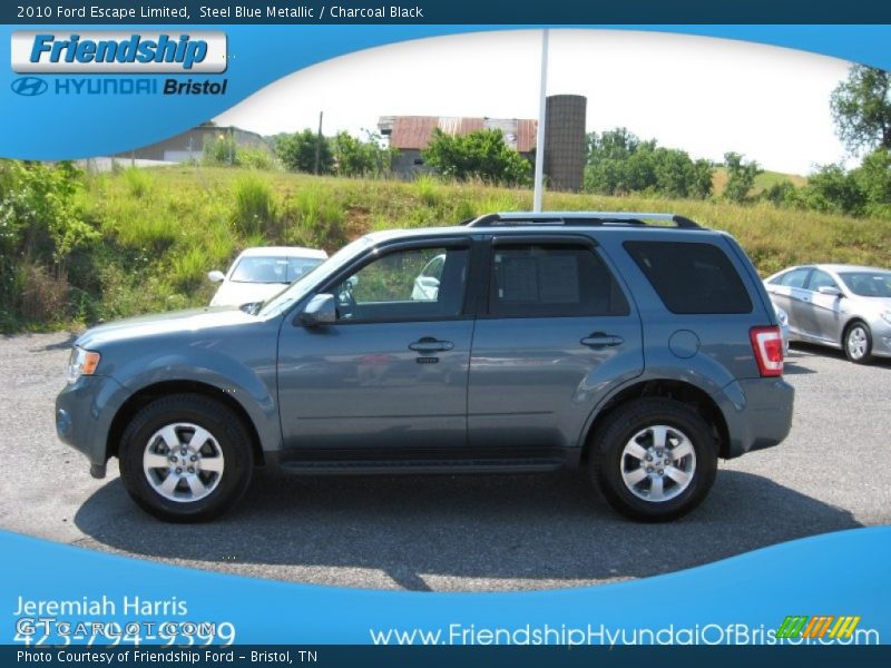 Steel Blue Metallic / Charcoal Black 2010 Ford Escape Limited