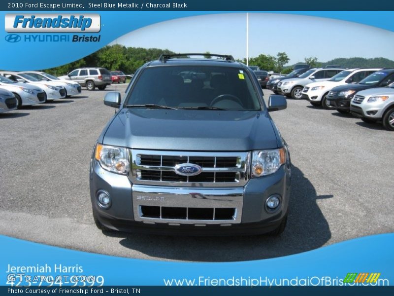 Steel Blue Metallic / Charcoal Black 2010 Ford Escape Limited