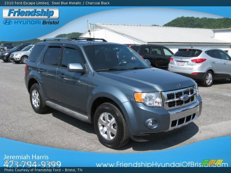 Steel Blue Metallic / Charcoal Black 2010 Ford Escape Limited
