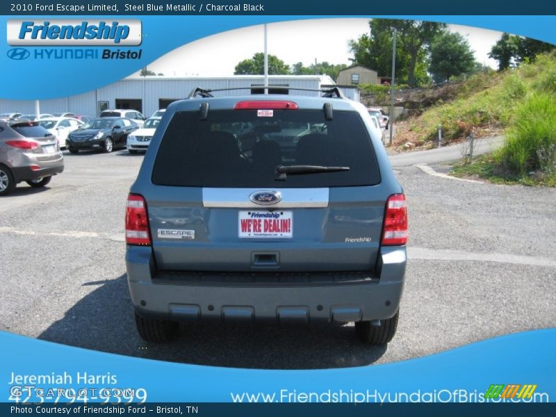 Steel Blue Metallic / Charcoal Black 2010 Ford Escape Limited