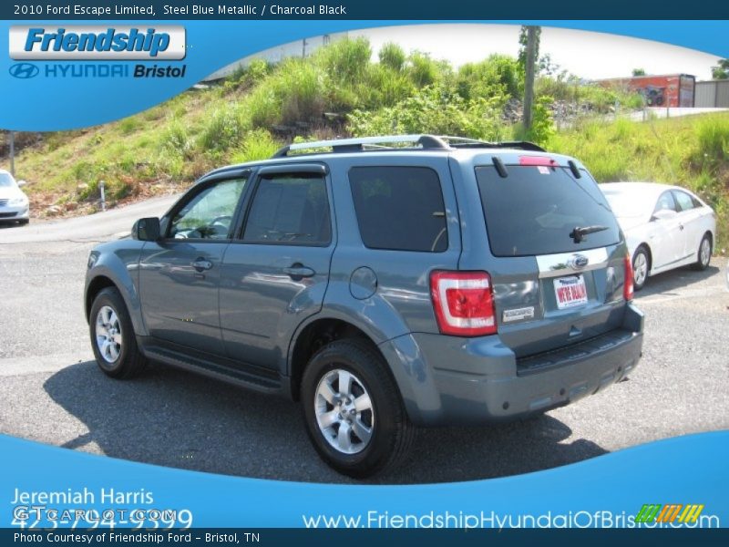 Steel Blue Metallic / Charcoal Black 2010 Ford Escape Limited