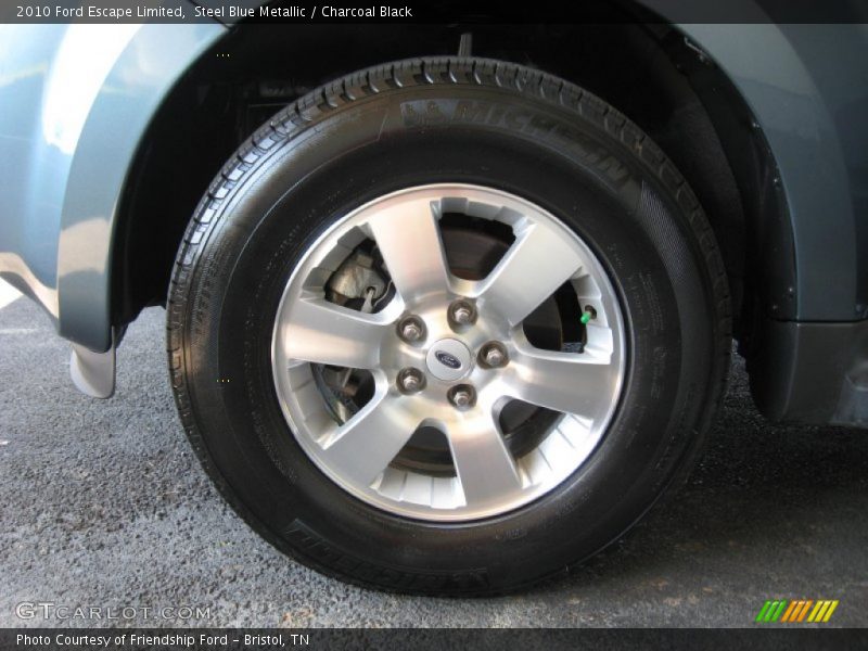 Steel Blue Metallic / Charcoal Black 2010 Ford Escape Limited