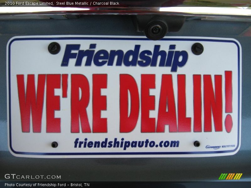 Steel Blue Metallic / Charcoal Black 2010 Ford Escape Limited