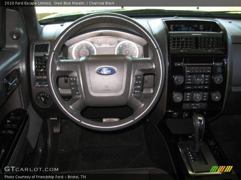 Steel Blue Metallic / Charcoal Black 2010 Ford Escape Limited