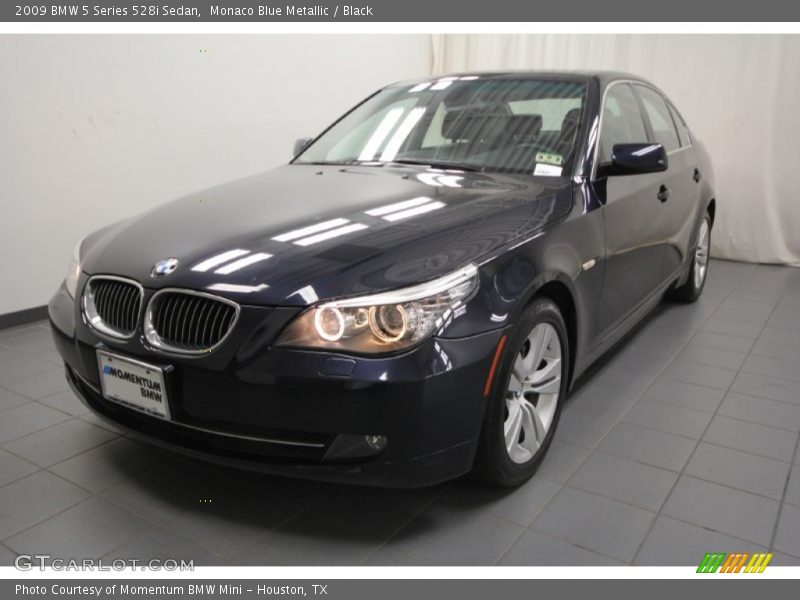 Monaco Blue Metallic / Black 2009 BMW 5 Series 528i Sedan