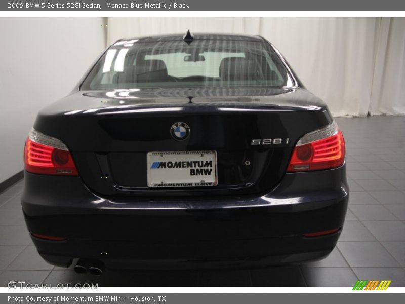 Monaco Blue Metallic / Black 2009 BMW 5 Series 528i Sedan