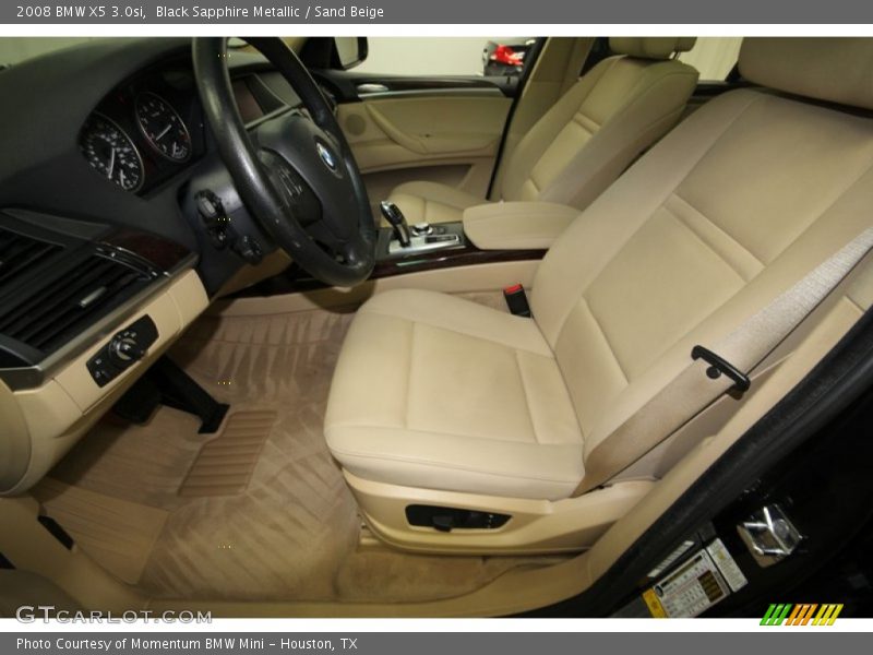 Black Sapphire Metallic / Sand Beige 2008 BMW X5 3.0si