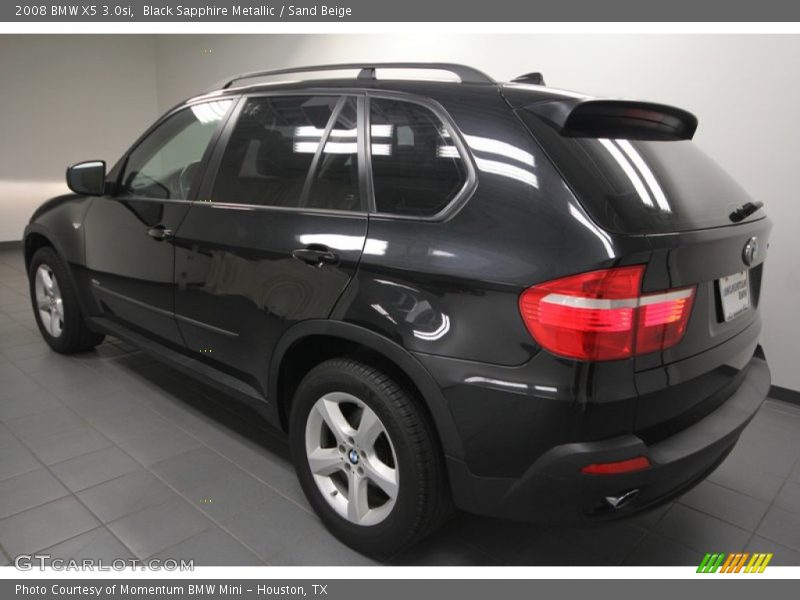 Black Sapphire Metallic / Sand Beige 2008 BMW X5 3.0si