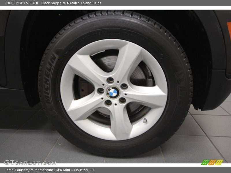 Black Sapphire Metallic / Sand Beige 2008 BMW X5 3.0si