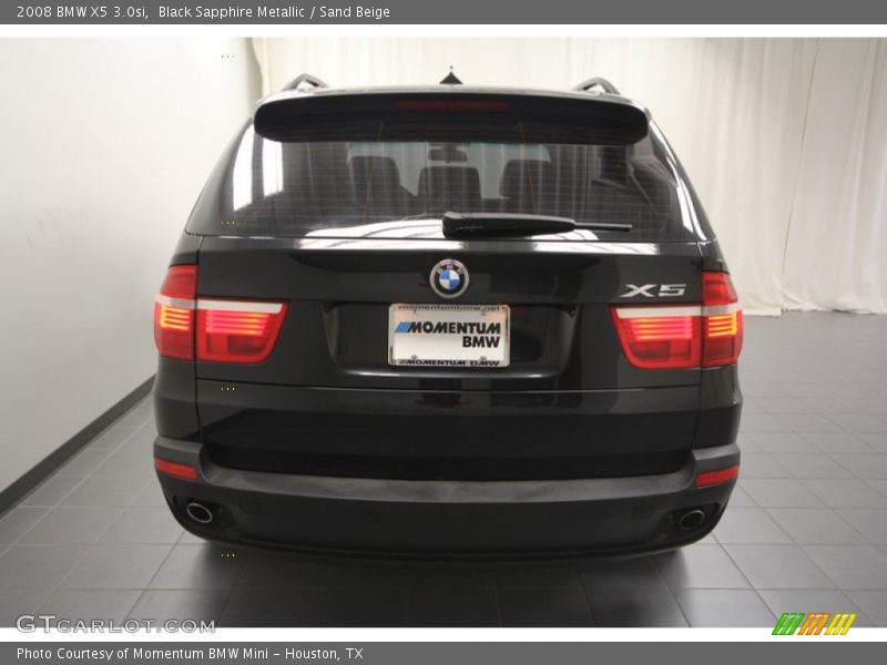 Black Sapphire Metallic / Sand Beige 2008 BMW X5 3.0si