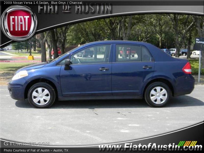 Blue Onyx / Charcoal 2009 Nissan Versa 1.6 Sedan