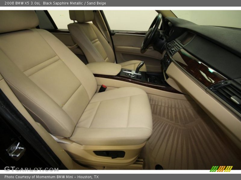 Black Sapphire Metallic / Sand Beige 2008 BMW X5 3.0si