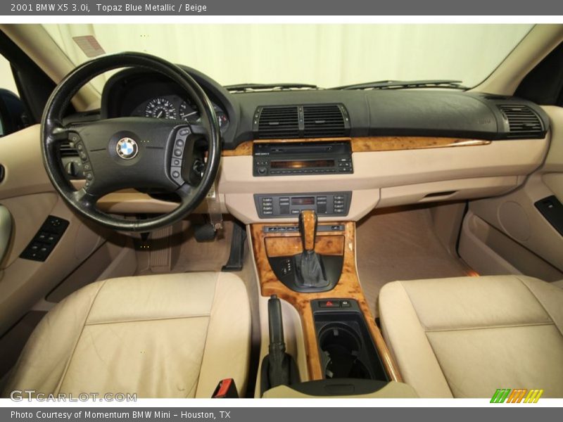 Topaz Blue Metallic / Beige 2001 BMW X5 3.0i