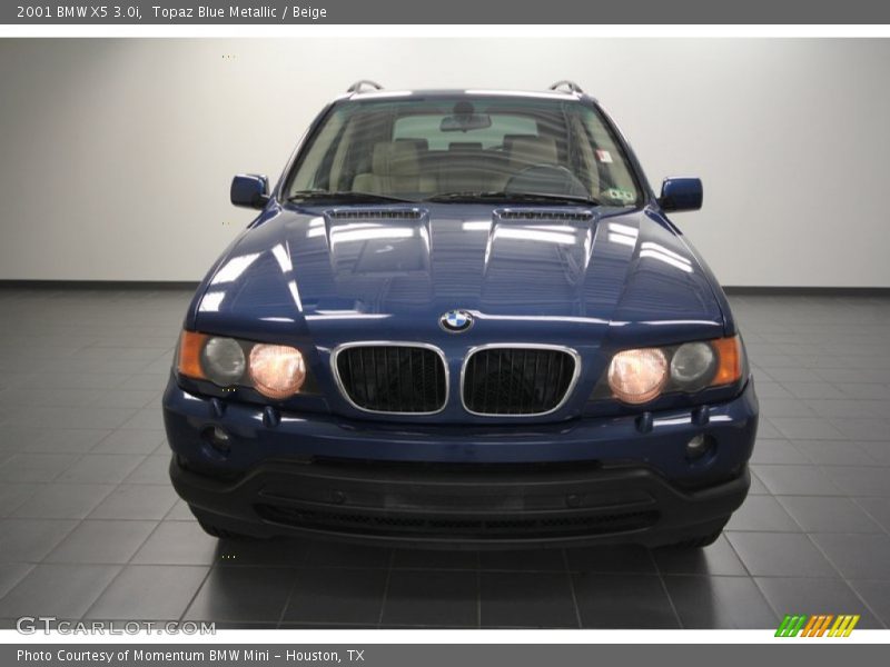 Topaz Blue Metallic / Beige 2001 BMW X5 3.0i