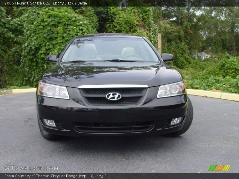 Ebony Black / Beige 2006 Hyundai Sonata GLS
