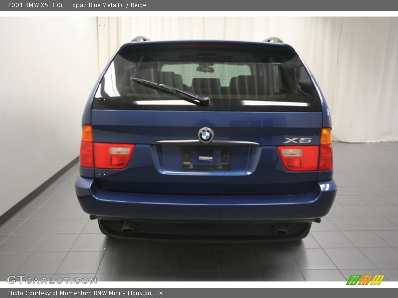 Topaz Blue Metallic / Beige 2001 BMW X5 3.0i