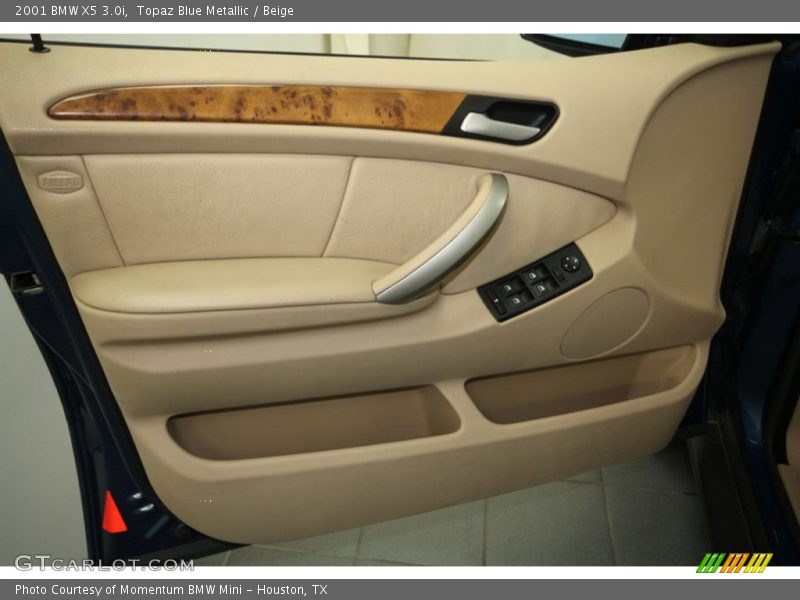 Topaz Blue Metallic / Beige 2001 BMW X5 3.0i