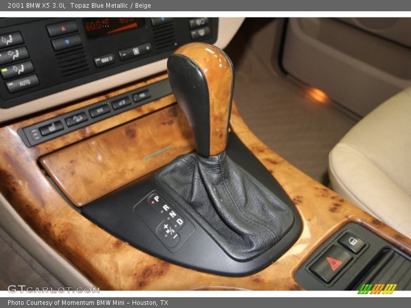 Topaz Blue Metallic / Beige 2001 BMW X5 3.0i
