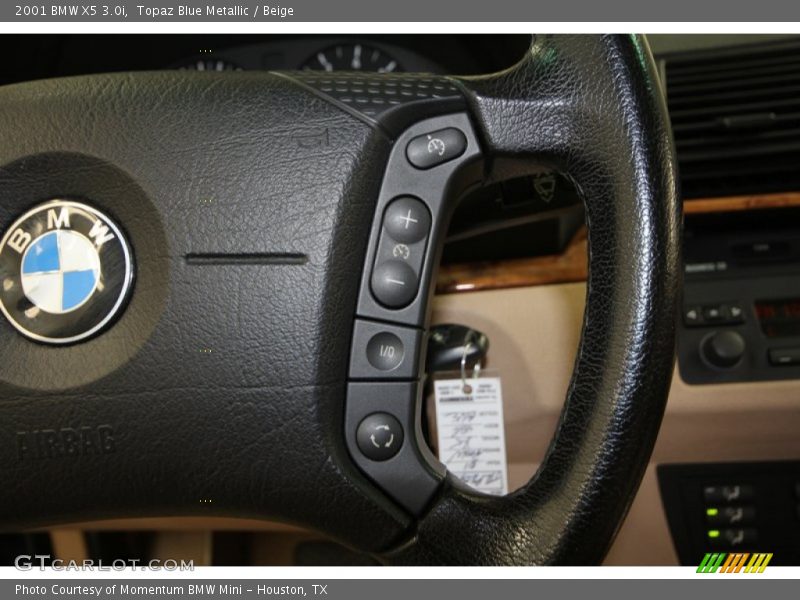 Topaz Blue Metallic / Beige 2001 BMW X5 3.0i