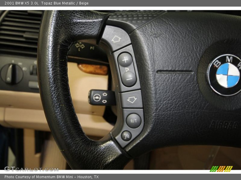 Topaz Blue Metallic / Beige 2001 BMW X5 3.0i