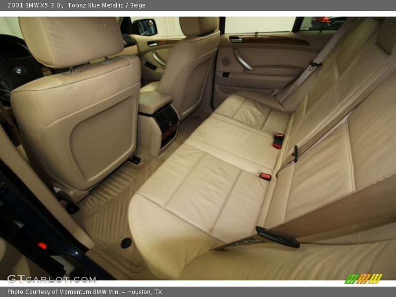 Topaz Blue Metallic / Beige 2001 BMW X5 3.0i