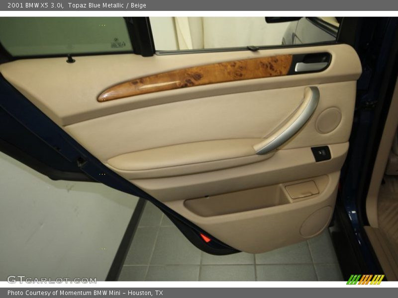Topaz Blue Metallic / Beige 2001 BMW X5 3.0i