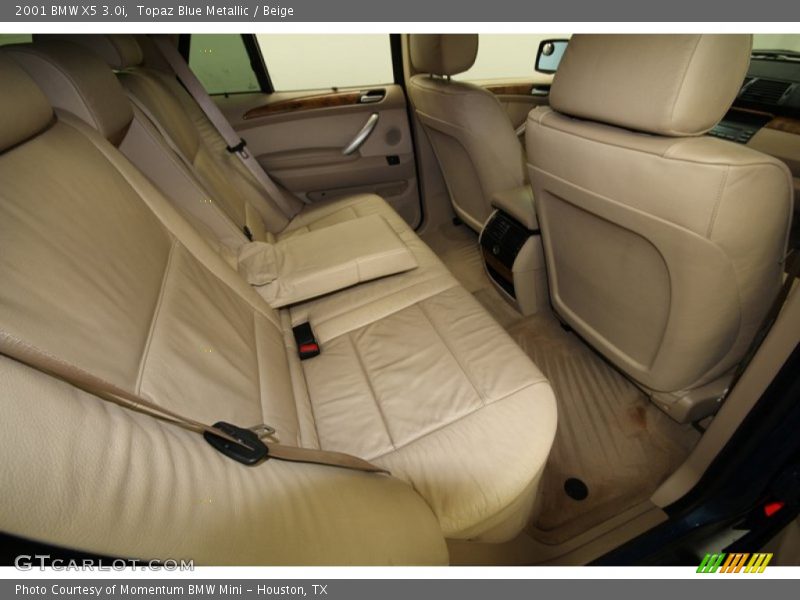 Topaz Blue Metallic / Beige 2001 BMW X5 3.0i
