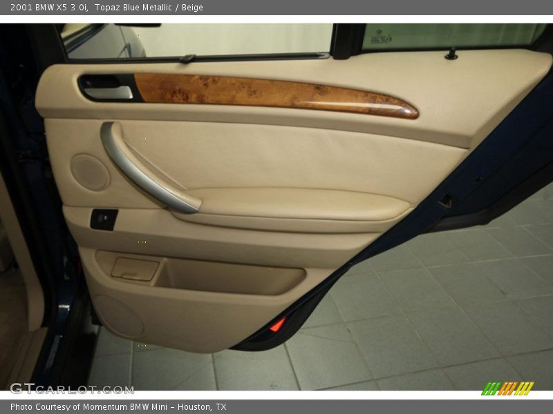 Topaz Blue Metallic / Beige 2001 BMW X5 3.0i