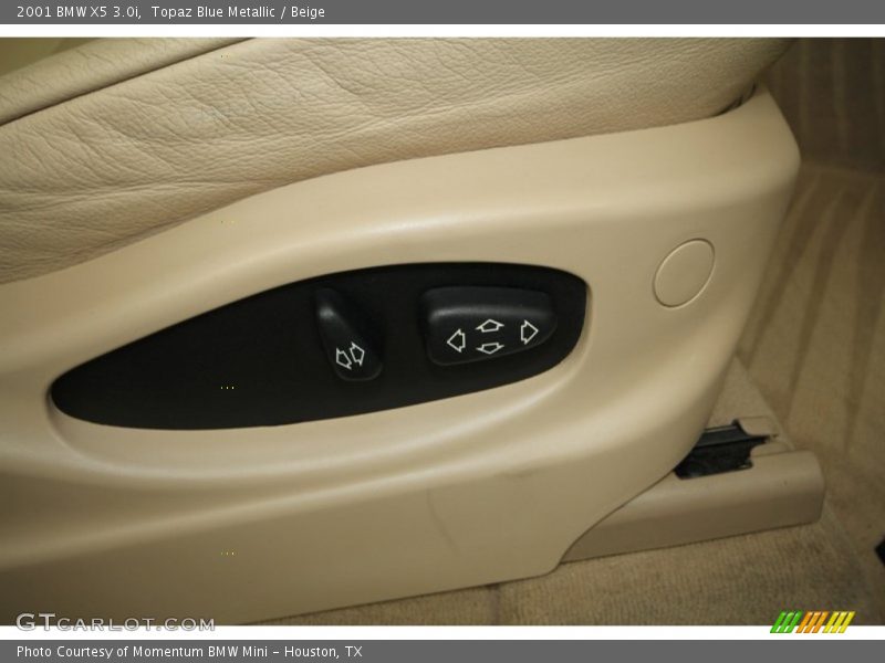 Topaz Blue Metallic / Beige 2001 BMW X5 3.0i